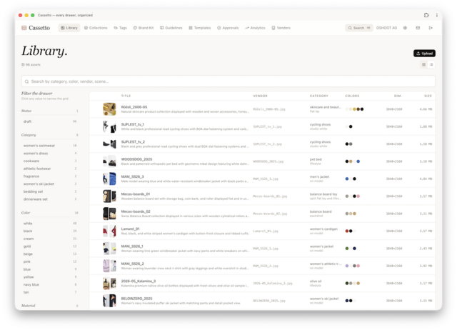 Cassetto - Digital Asset Management